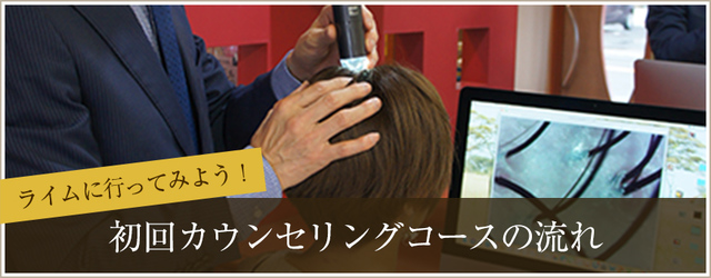 初回カウンセリングコースの流れ